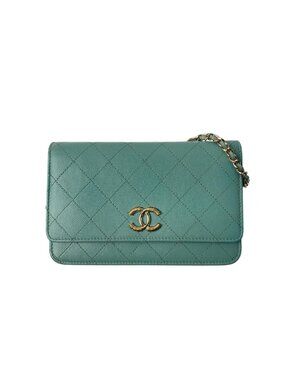 Chanel Chain Wallet Caviar Leather